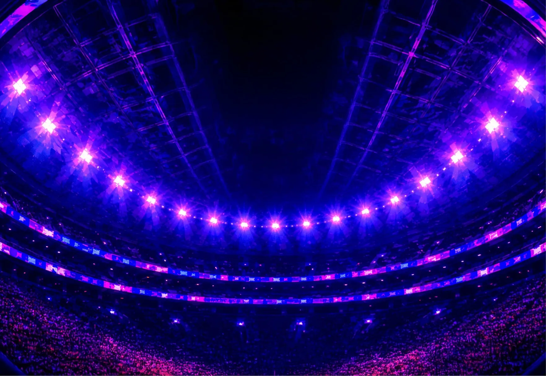 Inside of a stadium